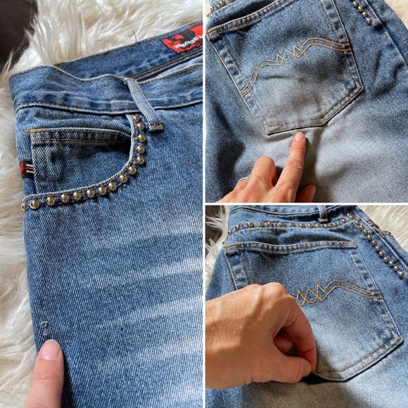 Vintage American Motorcycle Jeans in perfectly worn in condition, Sz 30 - Picture 14 of 15